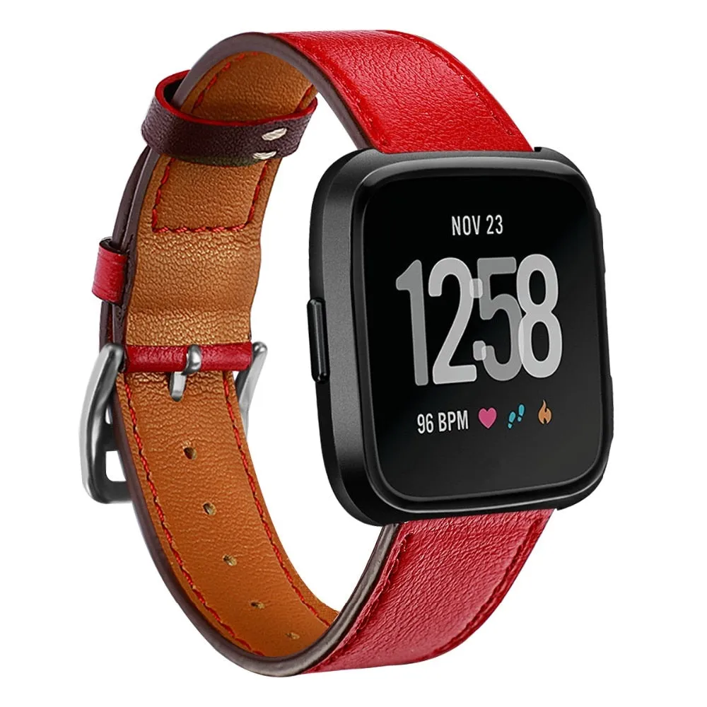 Leather Band for Fitbit Versa /versa 2/versa lite strap Versa correa