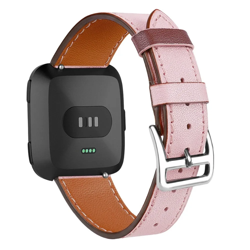 Leather Band for Fitbit Versa /versa 2/versa lite strap Versa correa