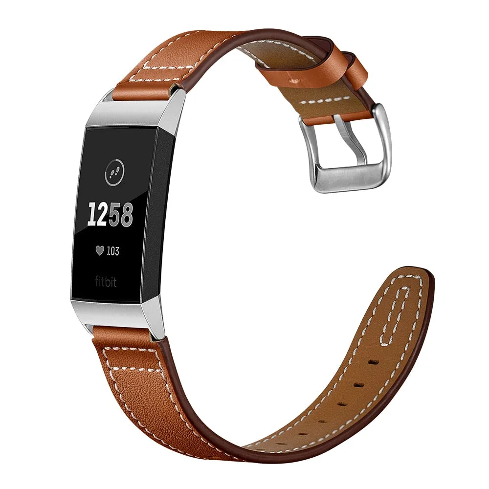 Leather strap For Fitbit Charge 4