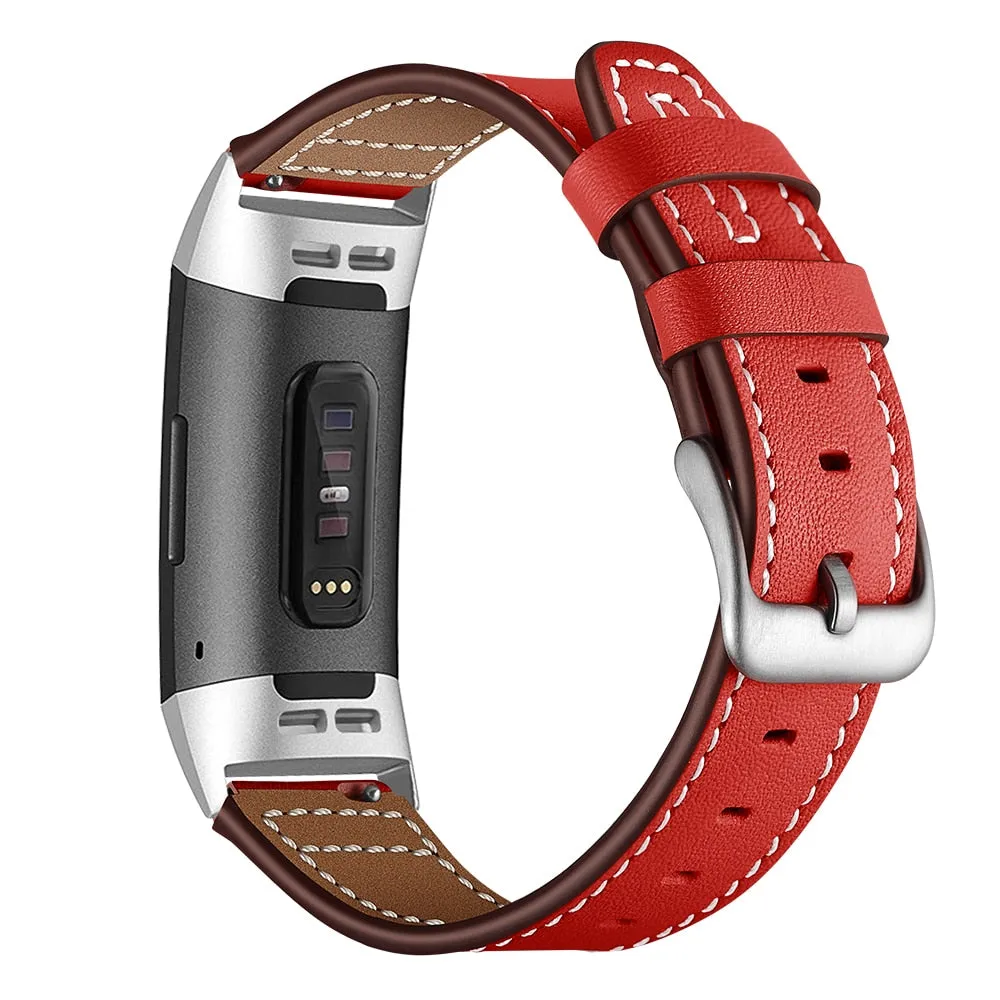 Leather strap For Fitbit Charge 4