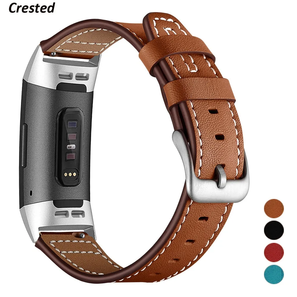 Leather strap For Fitbit Charge 4