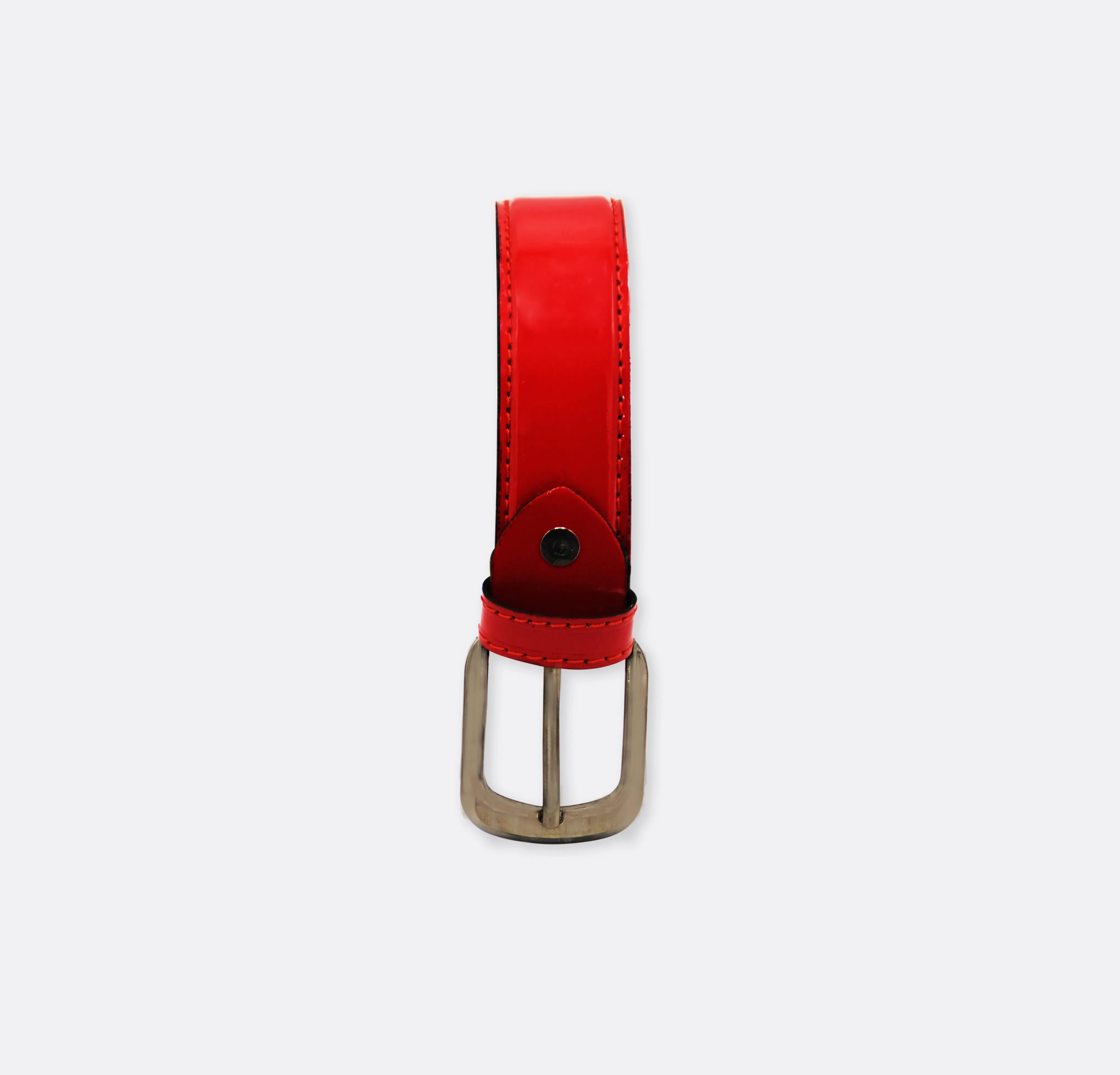 Luxury Red leather belt