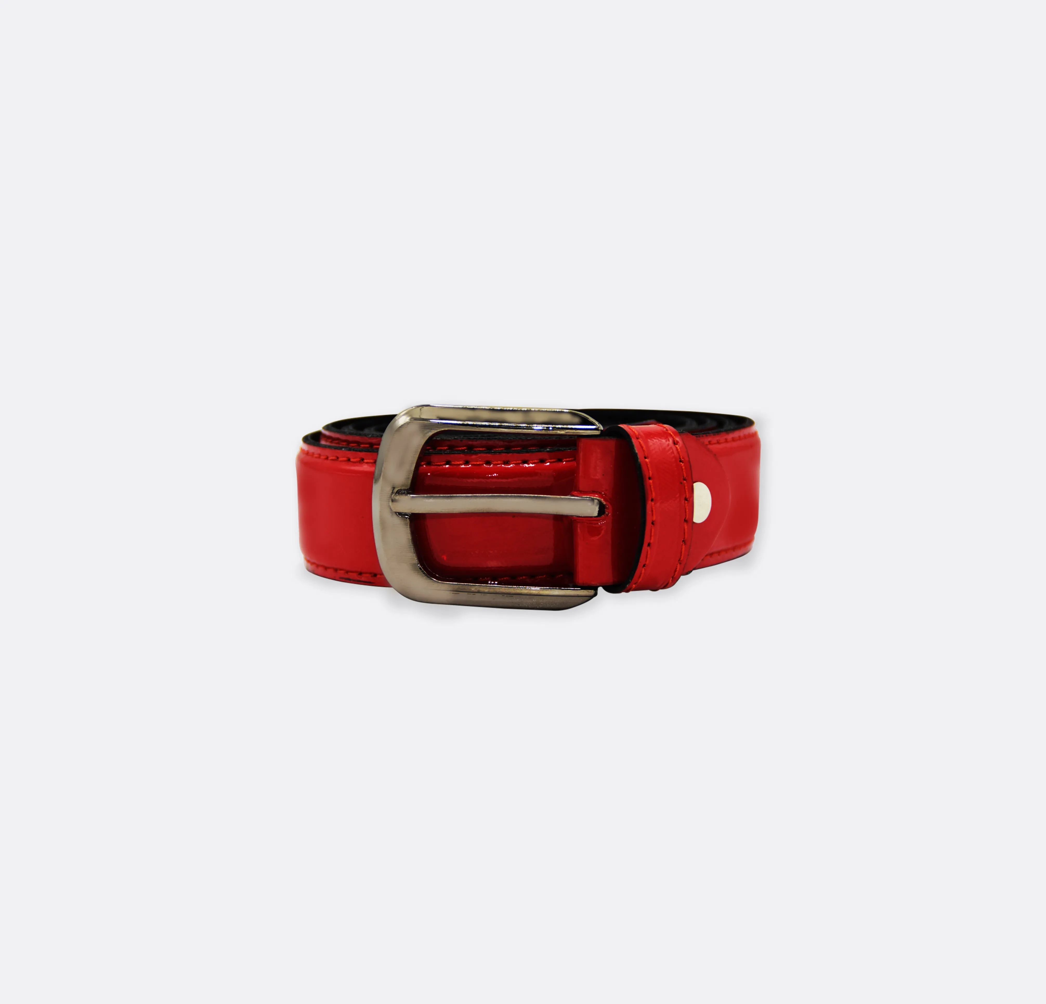 Luxury Red leather belt