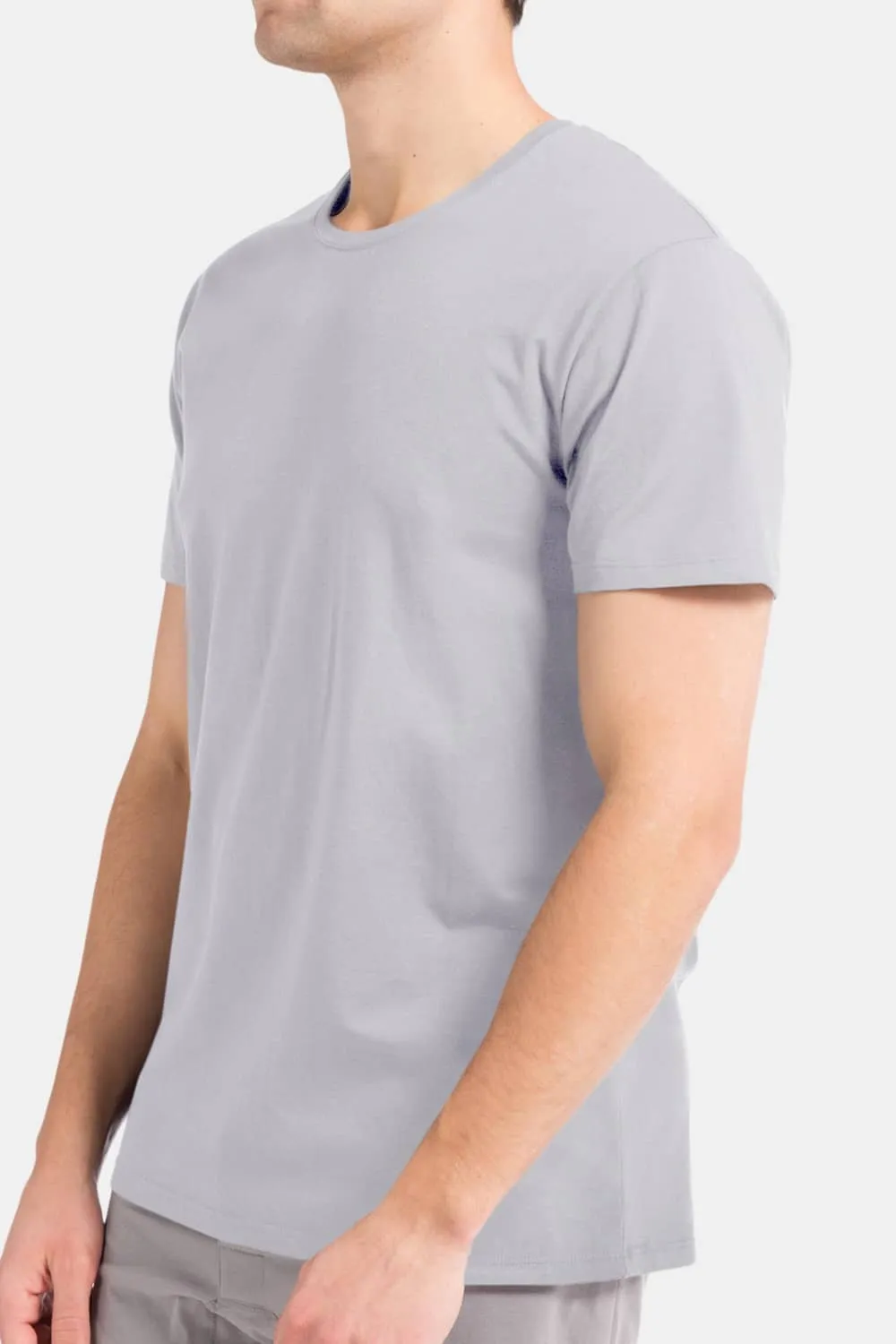 Men's Classic Fit Soft Stretch Crew Neck Undershirt