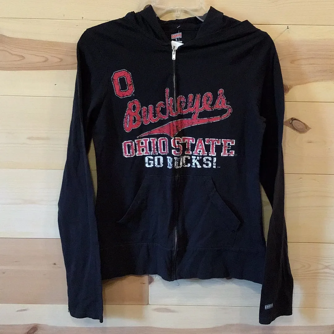 NCAA Soffe Ohio State Buckeyes Black Zip-Up Jacket YOUTH size Large