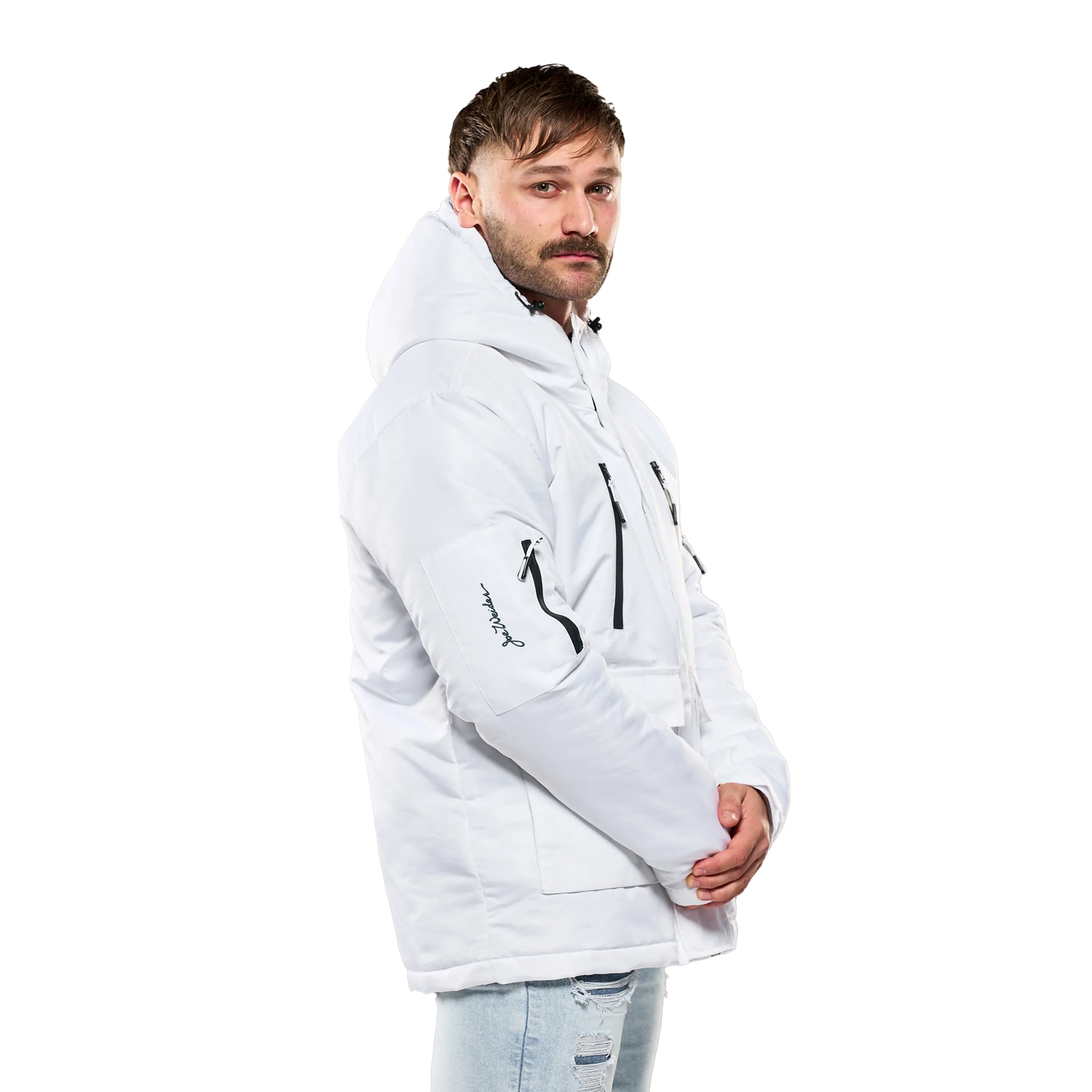 Olympia Men's White Utility Jacket