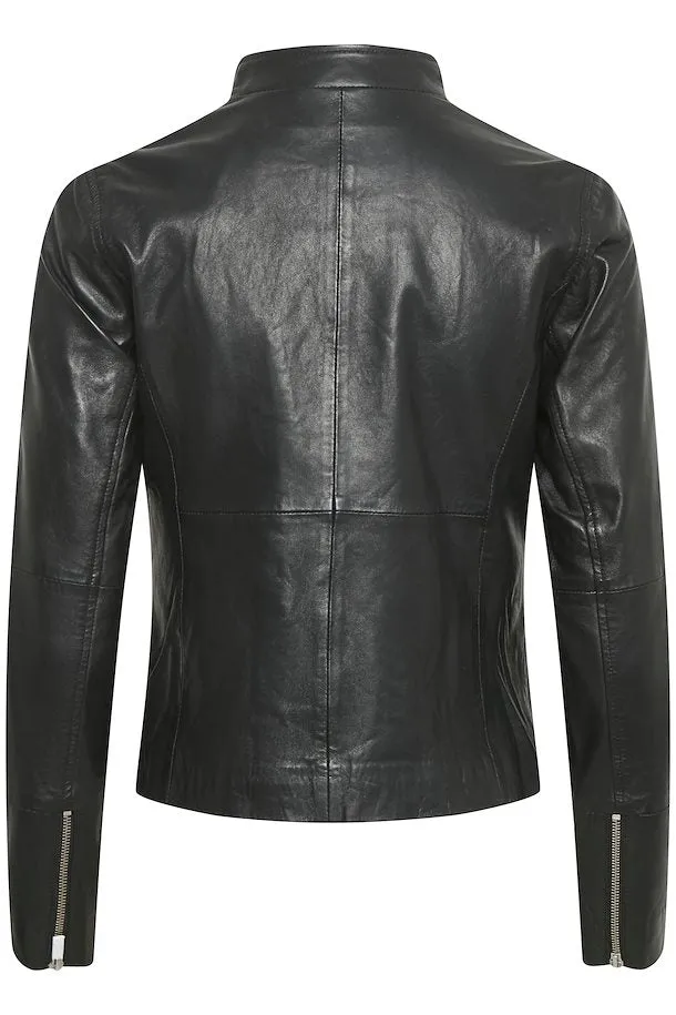 Part Two Frances Leather Jacket (Black)