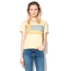 P.E.P.E.J.E.A.N - Women 'Yellow' Cotton with Emma Print T-Shirt PJ1034