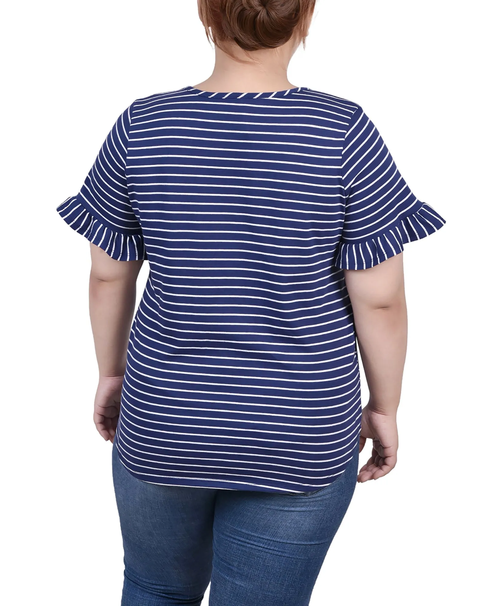 Plus Size Short Bell Sleeve Top