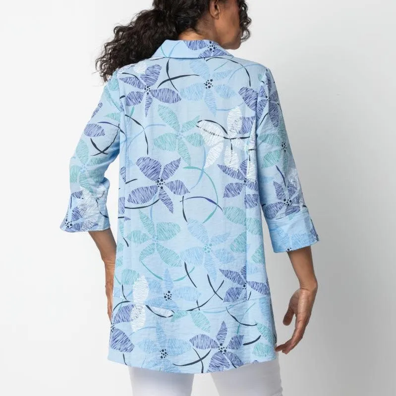 Princess Seamed Sky Shirt - Travel Material (Only XS   S Left)