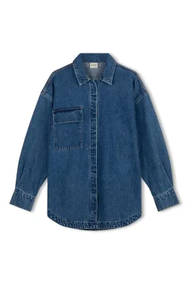 Recycled Cotton Jacket - Indigo