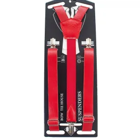 Red Leather Suspenders