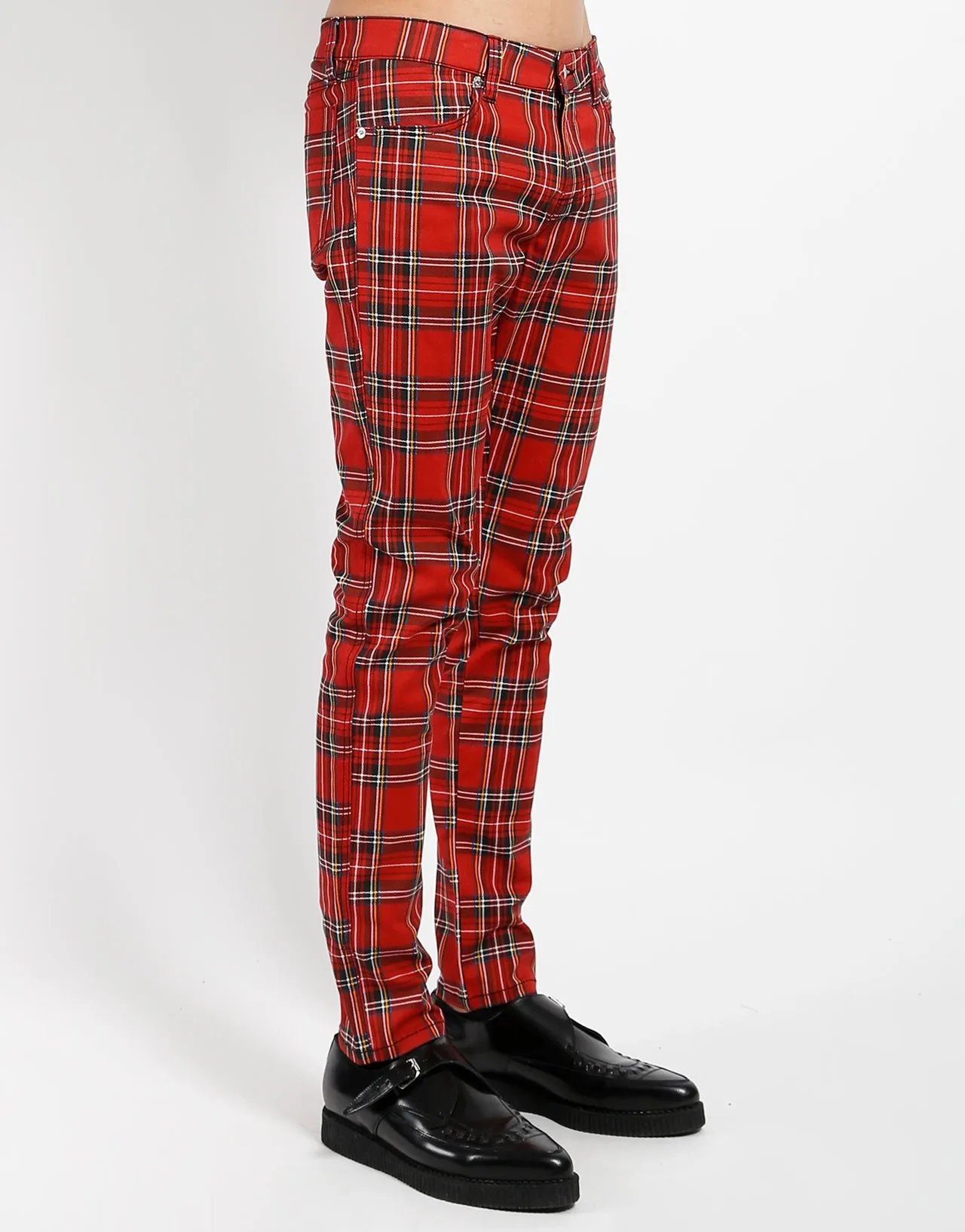 ROCKER JEAN RED TARTAN