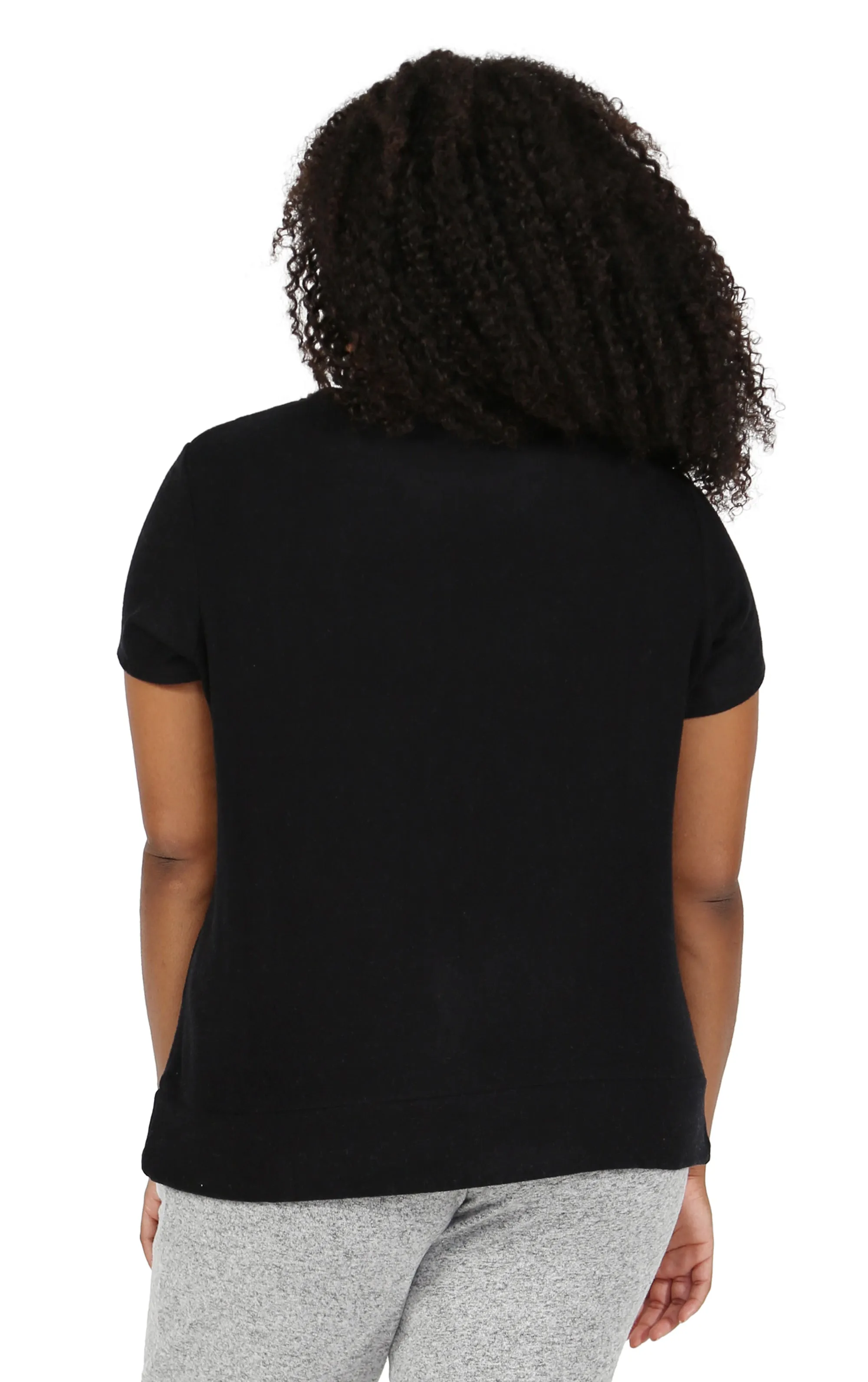 The Comfort Collection Cap Sleeve Plus Size Tee