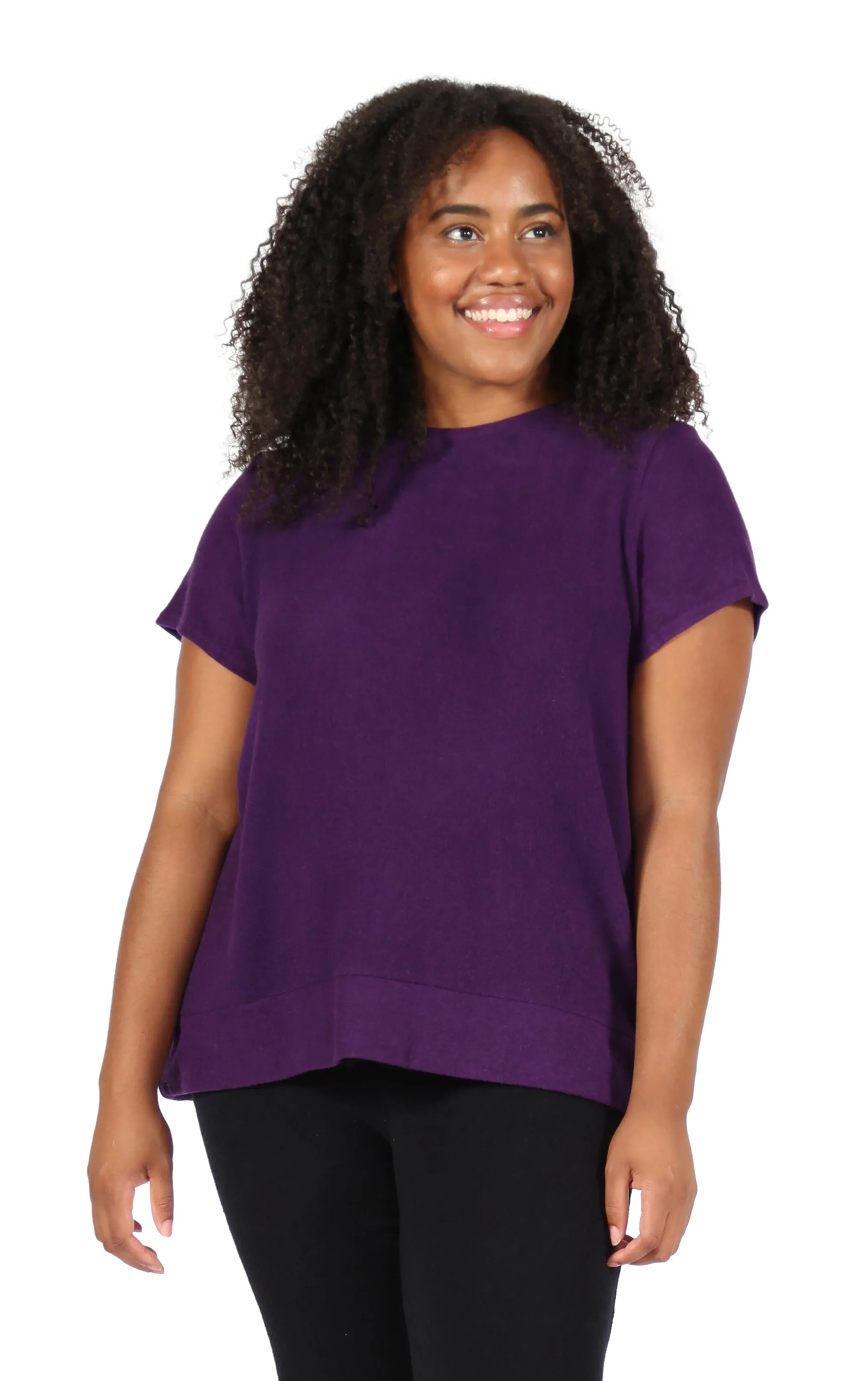 The Comfort Collection Cap Sleeve Plus Size Tee