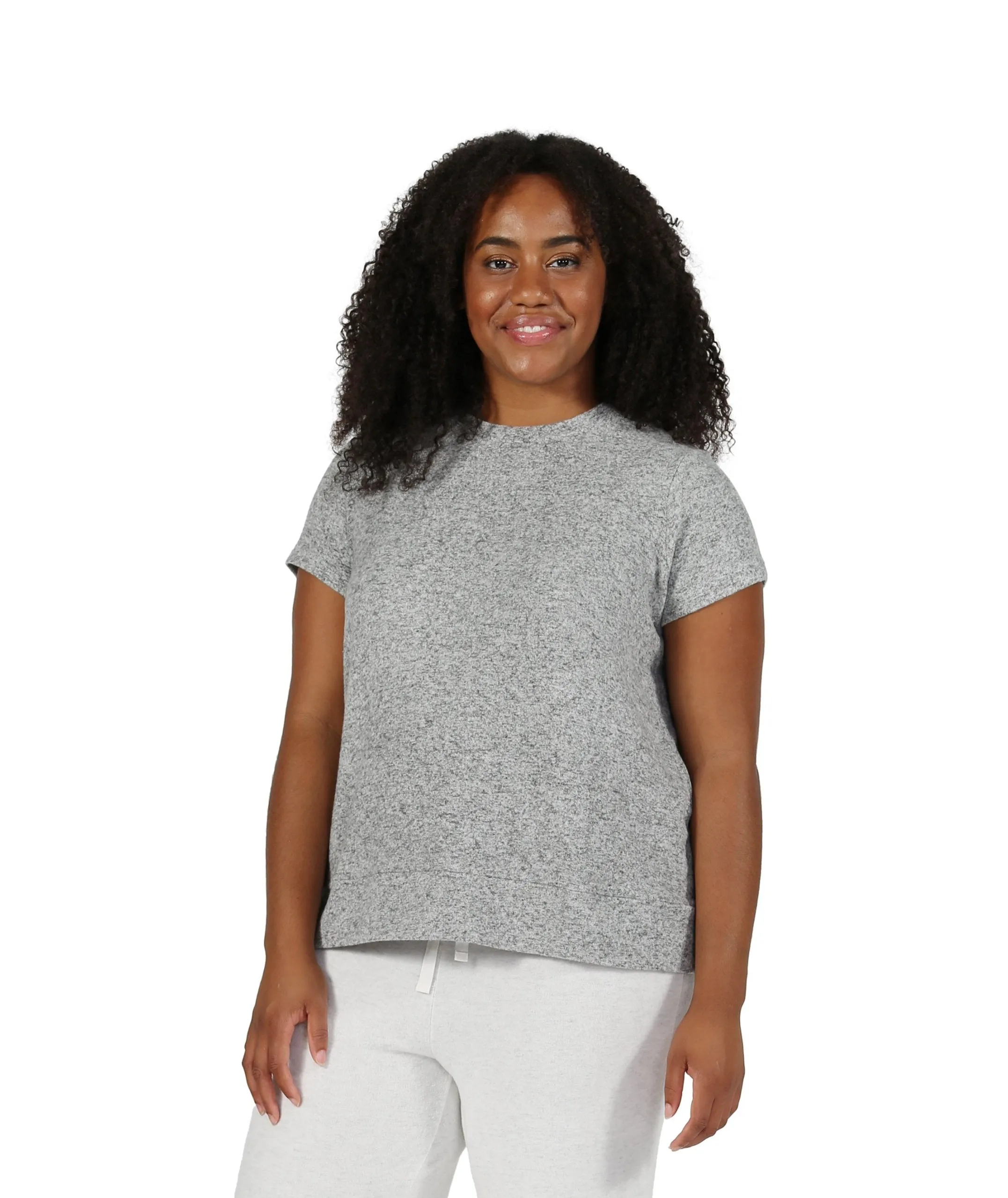 The Comfort Collection Cap Sleeve Plus Size Tee