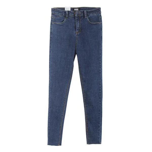 Three Color Skinny Sewed Ankle Cutted Denim Jeans