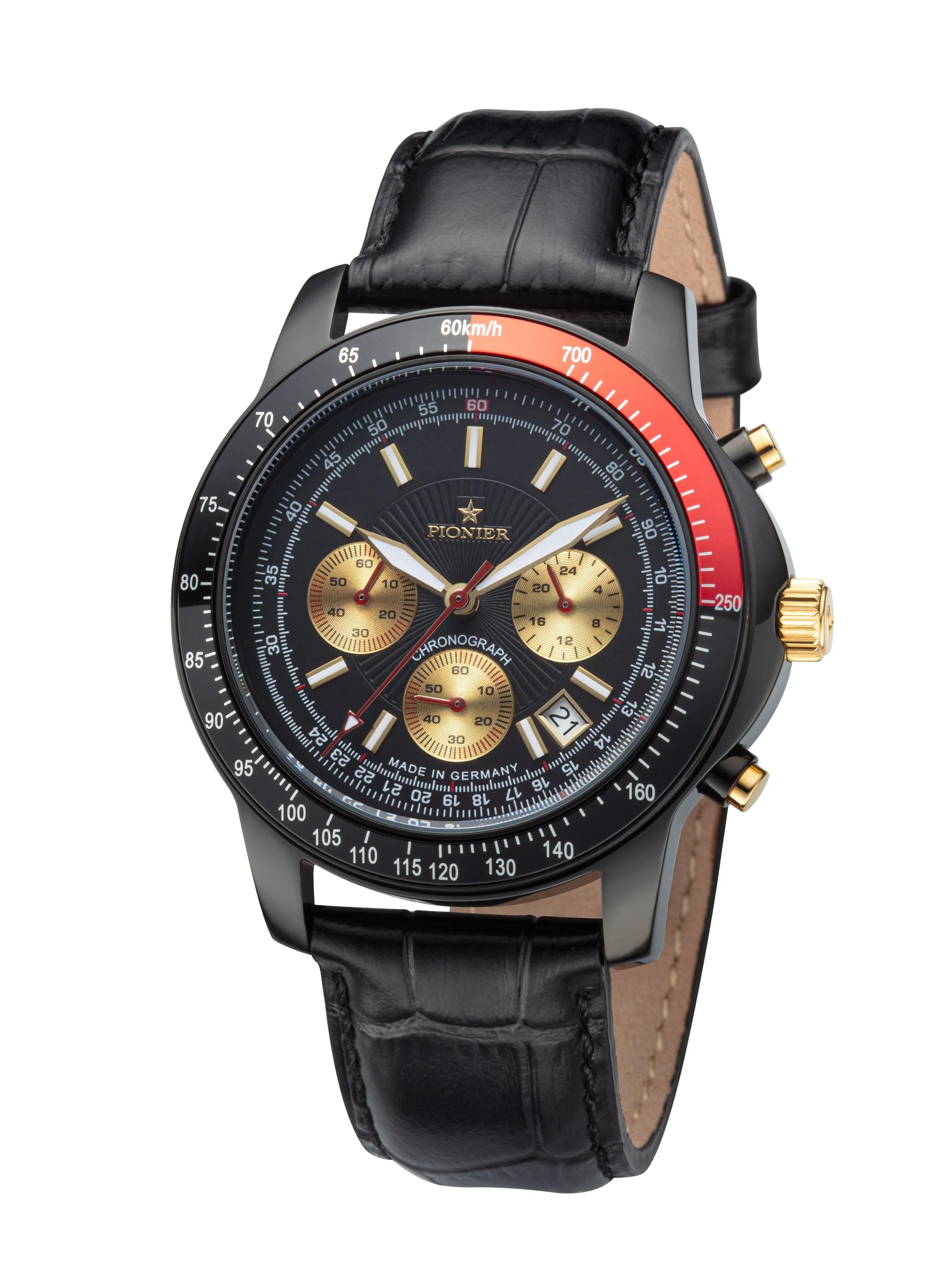 Tirona- Chronograph- GM-550-6 Black- Pionier, Germany