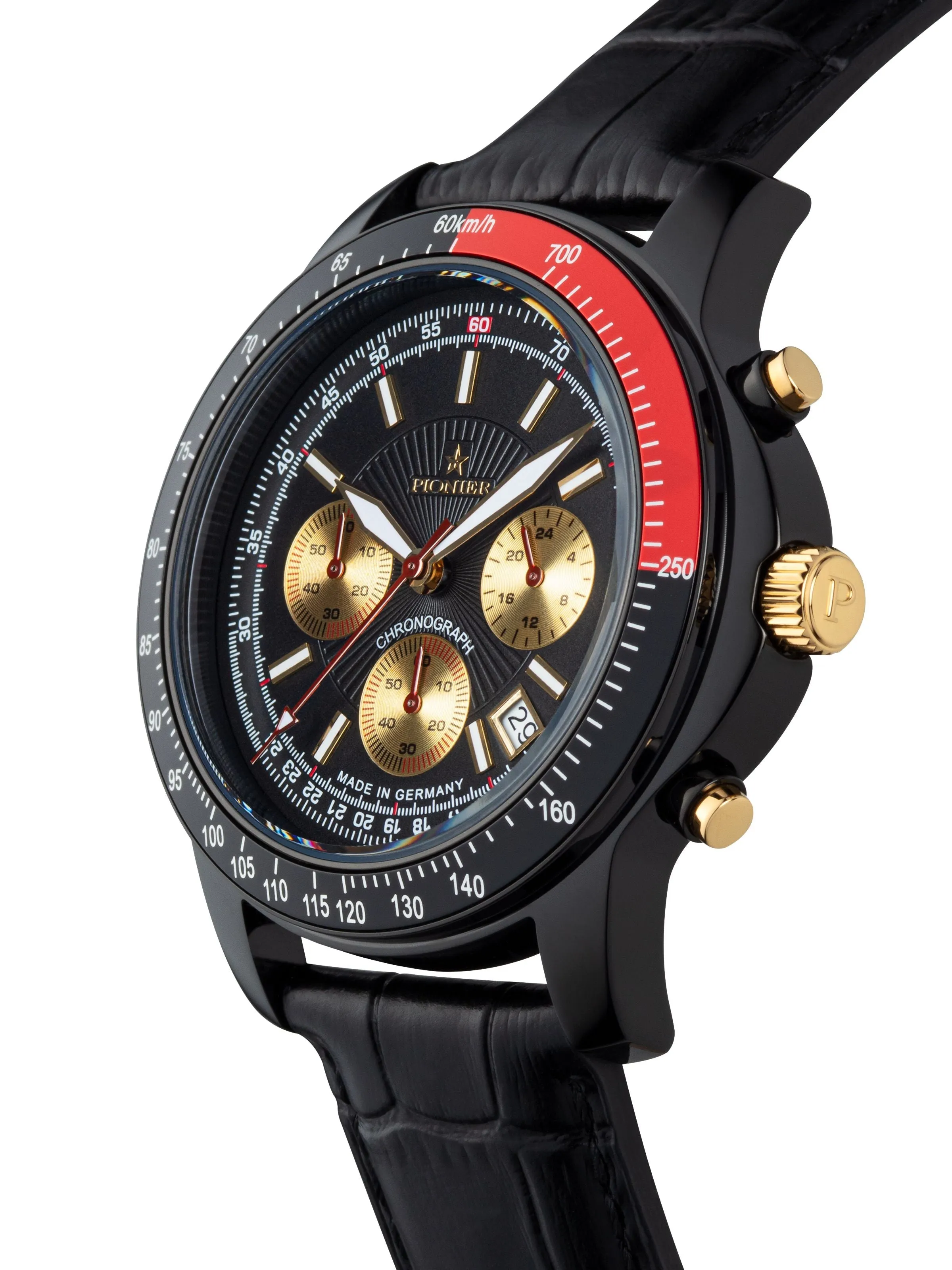 Tirona- Chronograph- GM-550-6 Black- Pionier, Germany