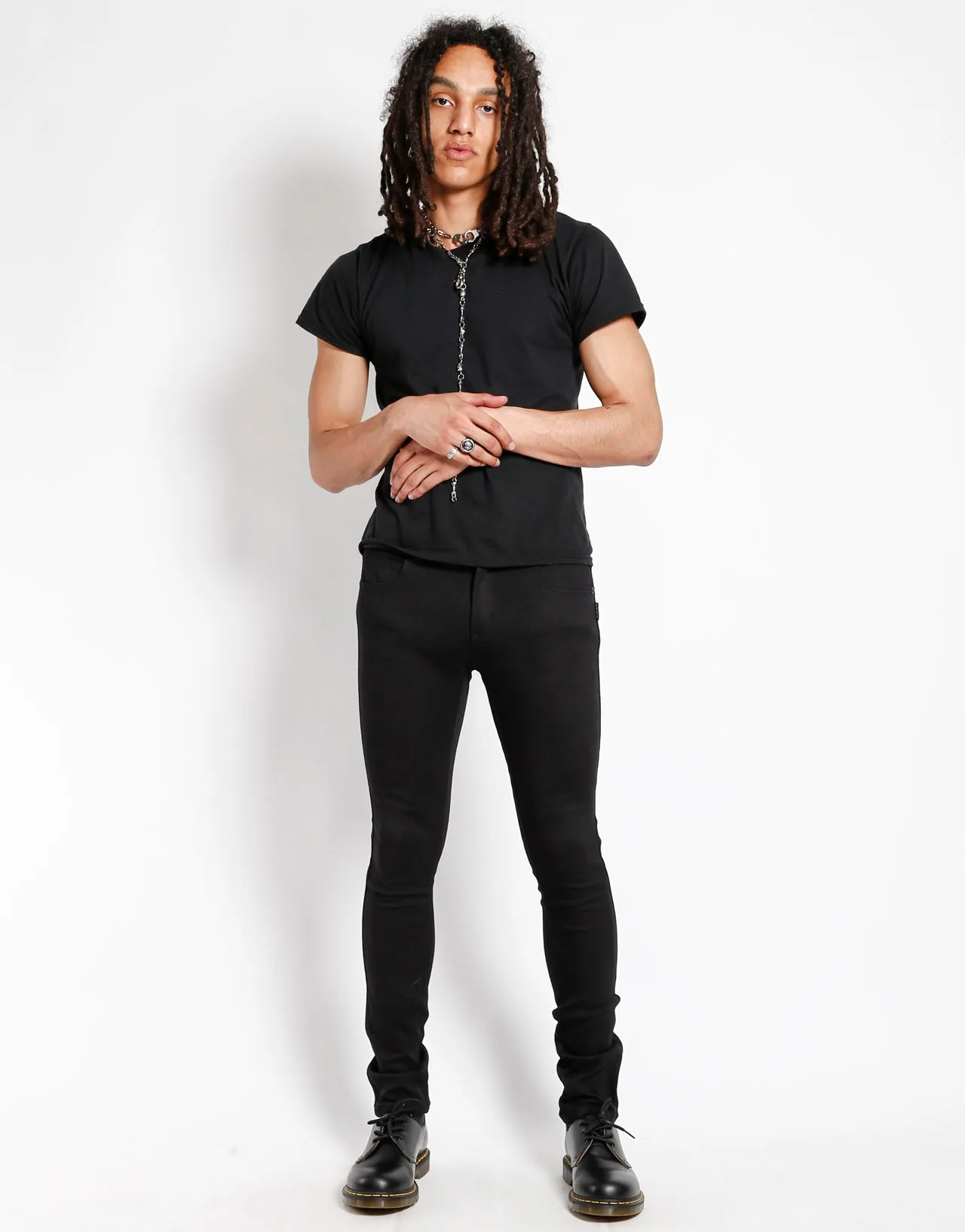 TRASH & VAUDEVILLE BLACK SKINNY JEAN