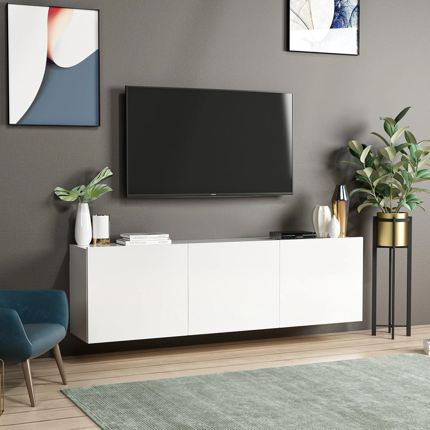 TV Stand White