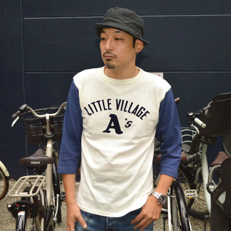 WARE HOUSE "4800 LITTLE VILLAGE" 3/4 Sleeve Baseball T-shirt