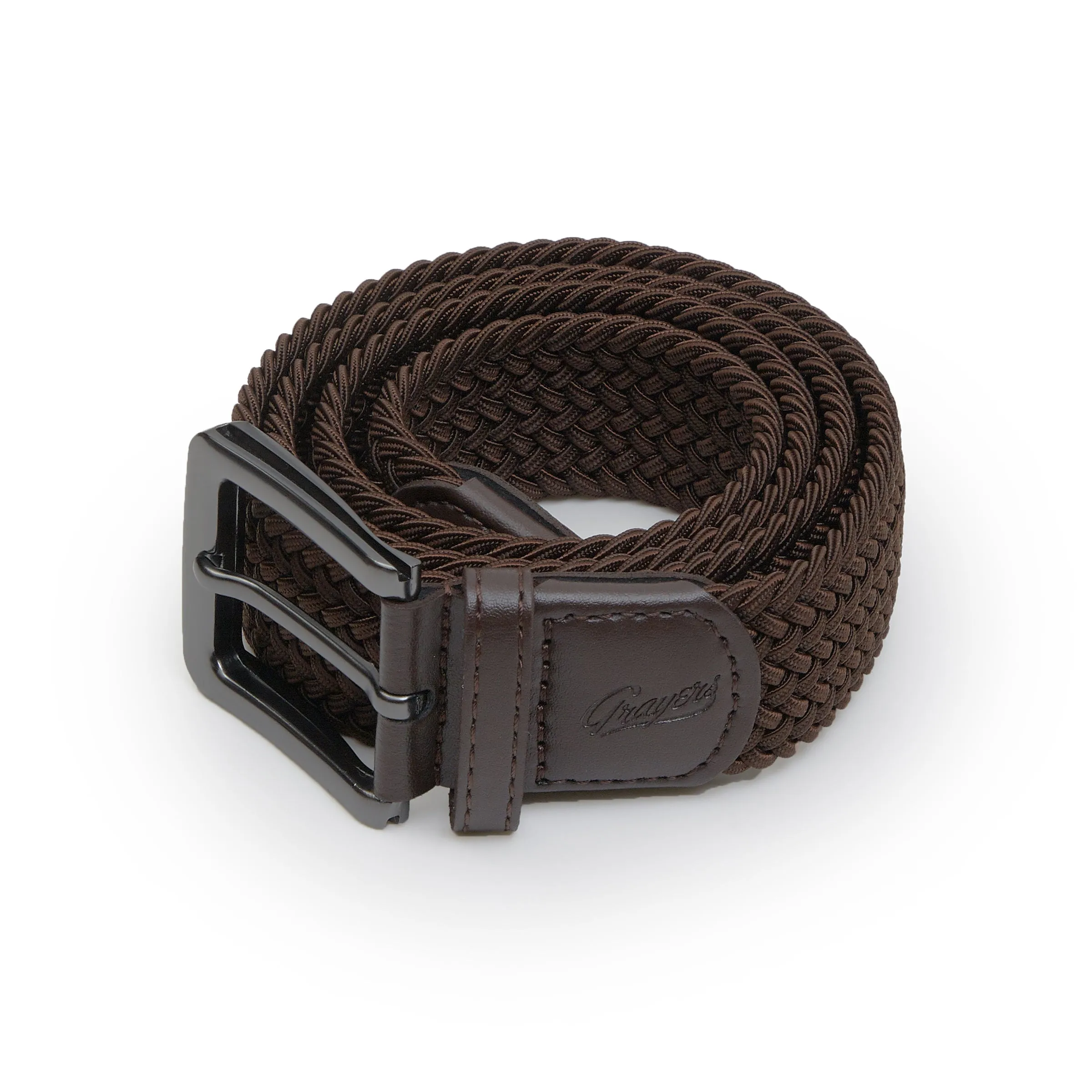 Webbed Flex Belt - Brown