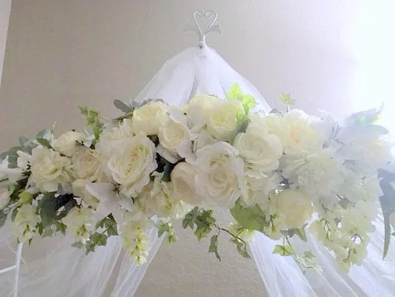 White Rose Arbor swag, White Wedding Flowers